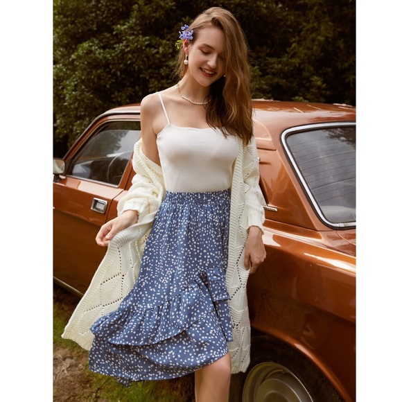 Off White Knit White Textured Cardigan - Picture 7 of 15